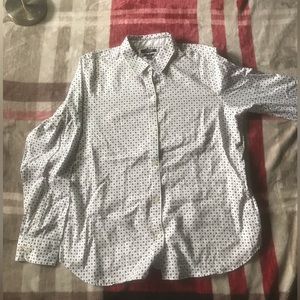 Chaps button up dead short long sleeved size M
